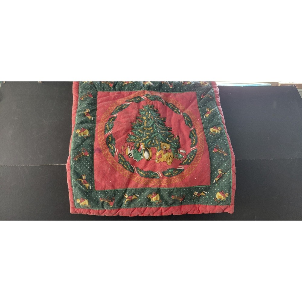 Vintage Collectible cut-and-sew Hallmark A Christmas Gathering" One Pillow Cover